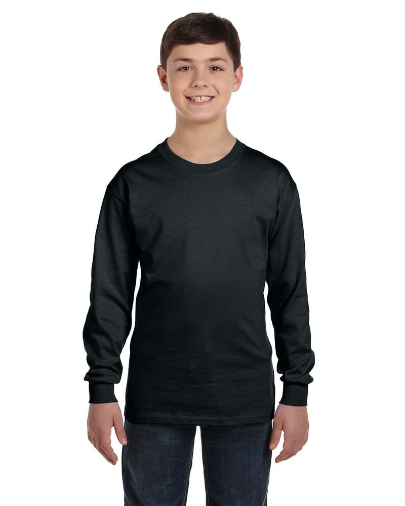 G540B Gildan Heavy Cotton Youth Long Sleeve T-Shirt